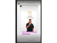 Chris Gayle's birthday wish for Blake - Source: via @yohanblake on Instagram